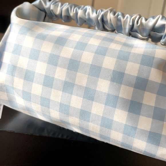 alexander wang blue and white check mini scrunchie bag - Picture 5 of 8